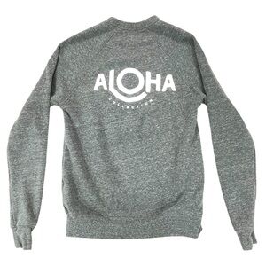 Aloha Collection Women’s XS Gray Crewneck Sweatshirt Raglan Sleeve